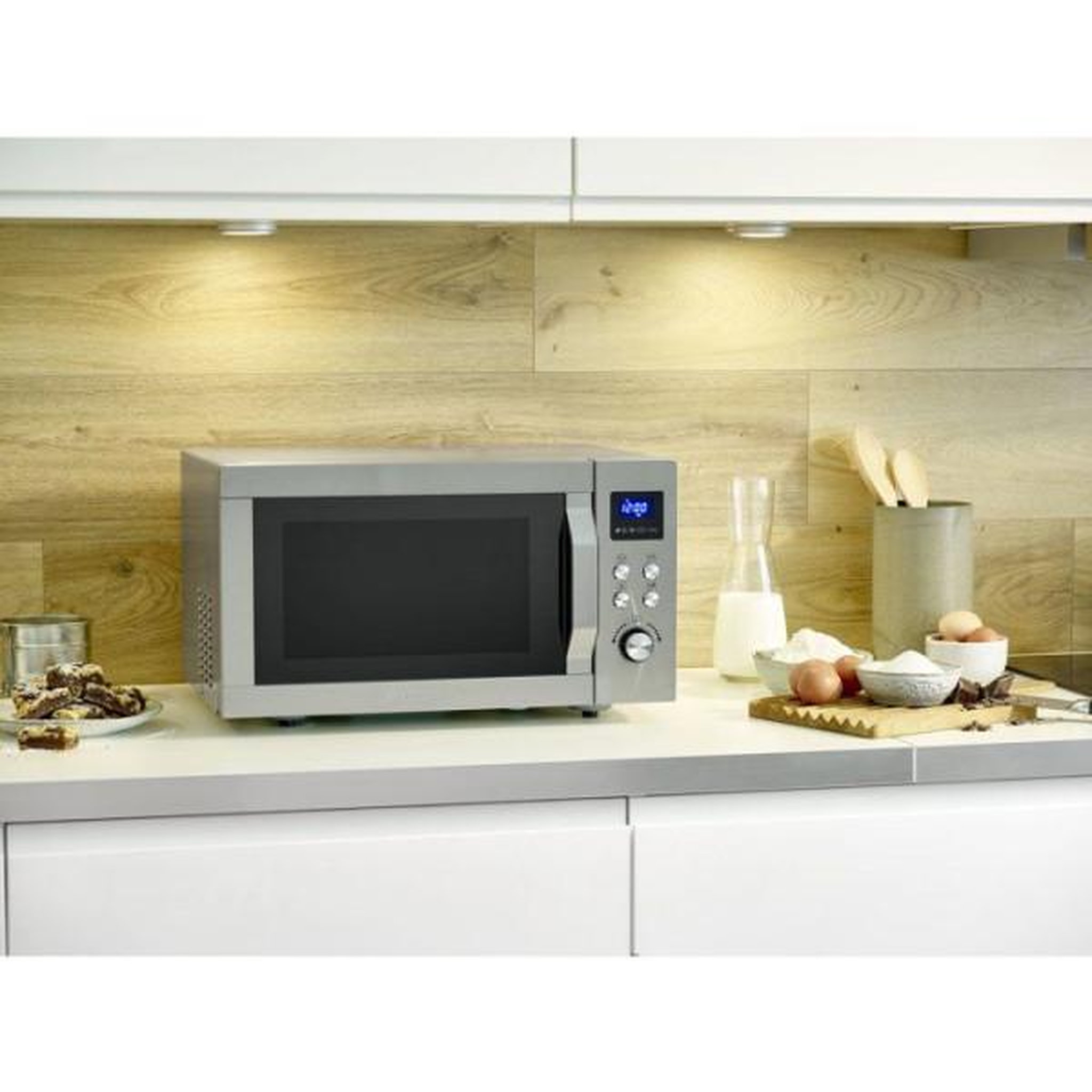 Voir la diapositive 6 : SEVERIN Micro-ondes combiné - SEVERIN - MW 7774 - Inox - 25 L - 48,3 x 43,5 x 28,1 cm