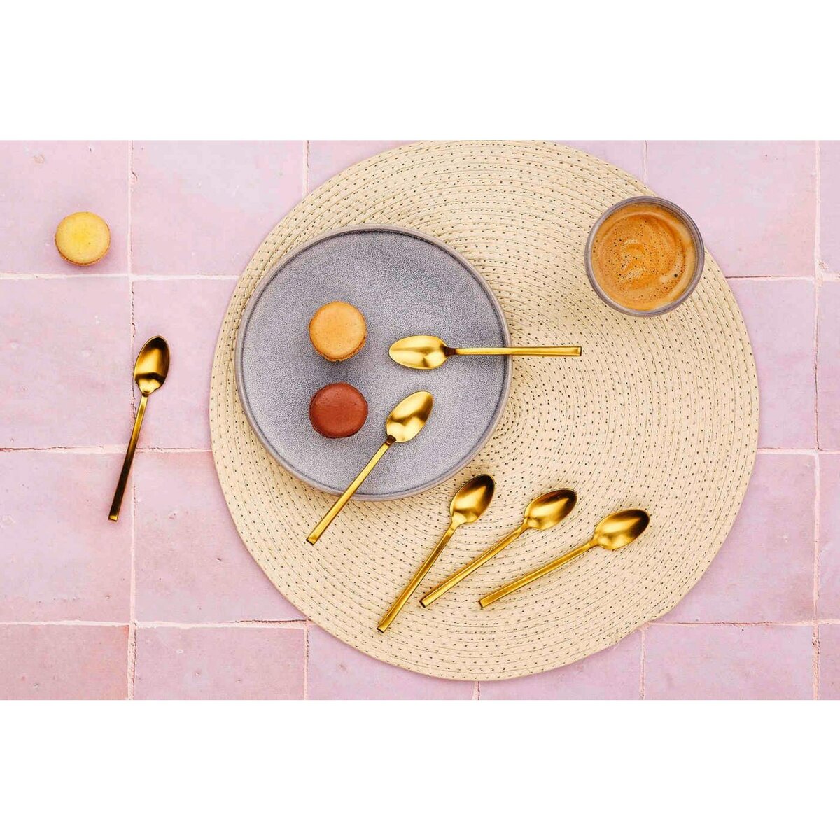 BJORN Coffret 6 petites cuillères OLAF - Gold