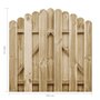 Voir la diapositive 5 : VIDAXL Portail de jardin Bois de pin impregne 100x100 cm