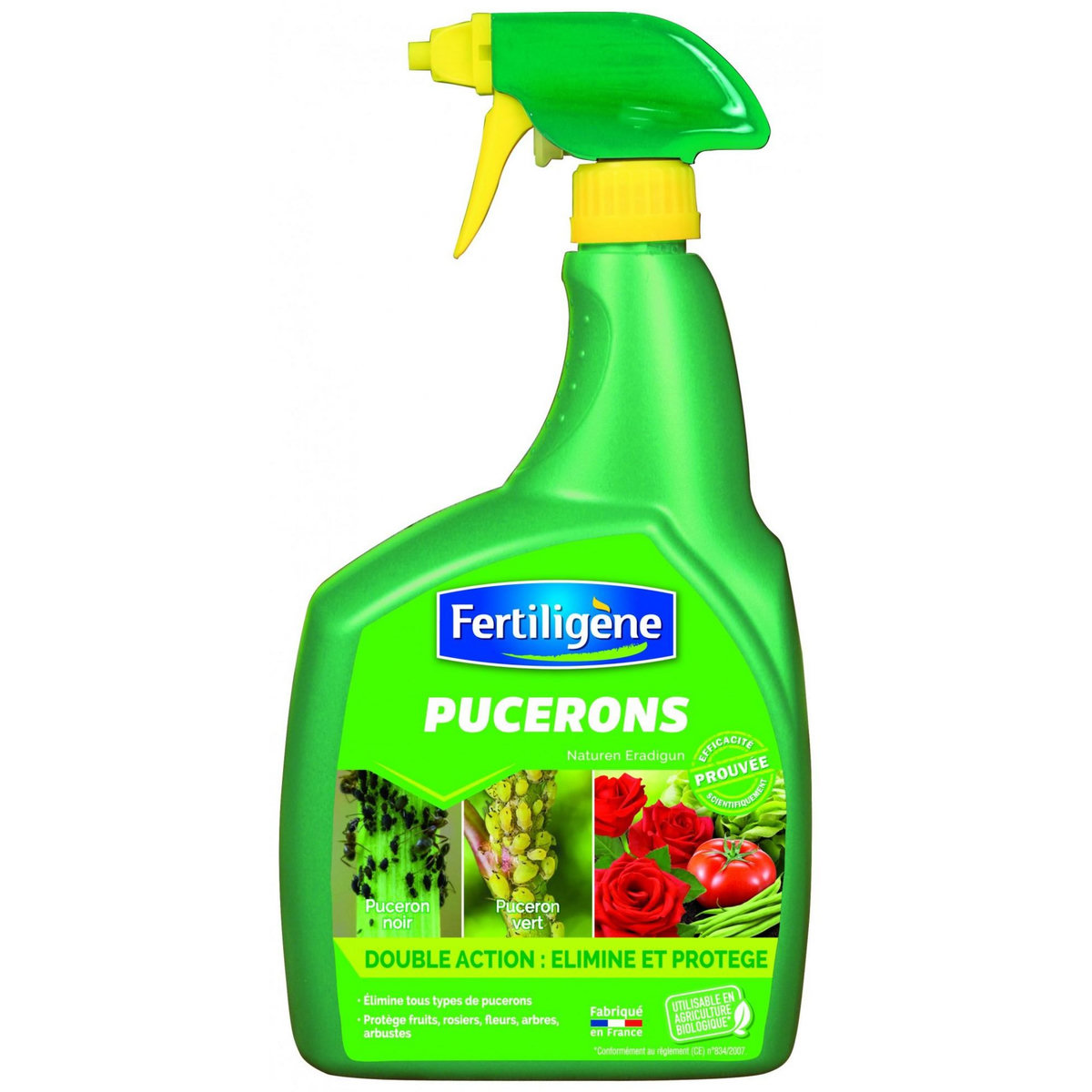 Fertiligene Traitement des insectes pucerons FERTILIGENE, pour plantes d'ornement, 800ml
