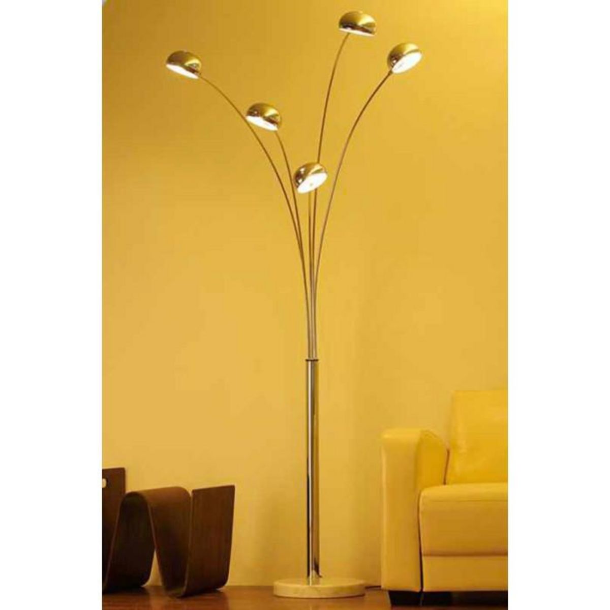 Paris Prix Lampadaire Design  Five  200cm Chrome