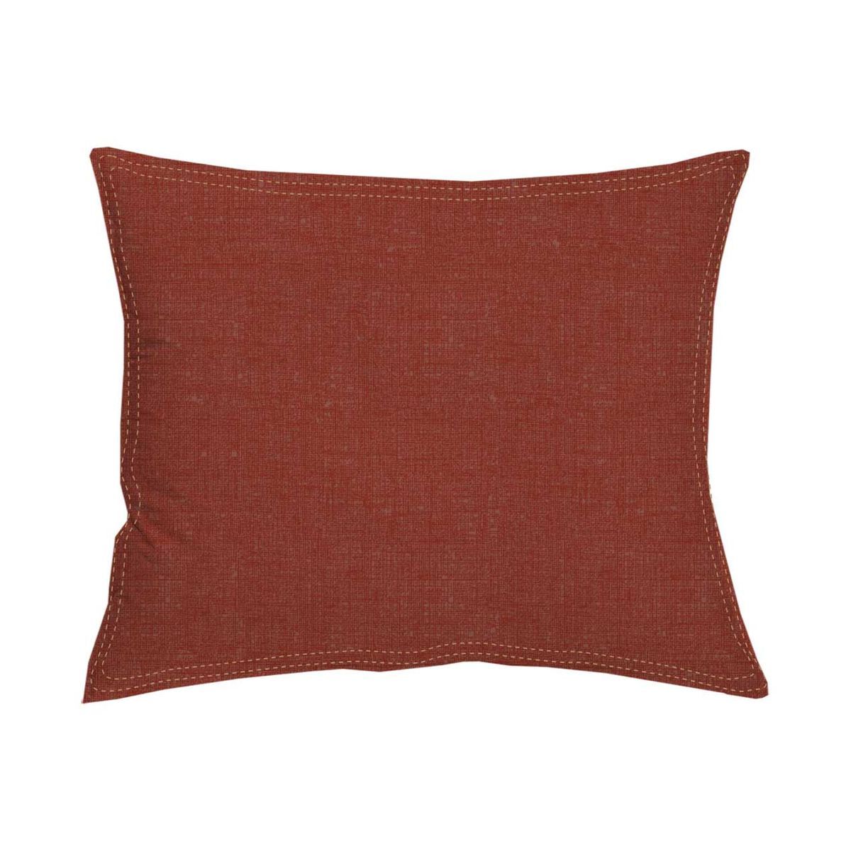 Taie d'oreiller unie en coton lin  YANNO 