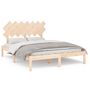 Voir la diapositive 1 : VIDAXL Cadre de lit sans matelas 140x190 cm bois massif