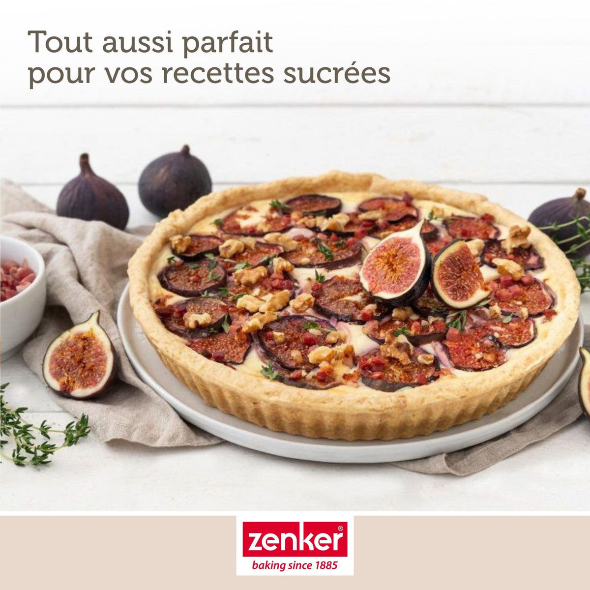 ZENKER Lot de 2 moules à quiche lorraine 28 cm Zenker Spécial Countries