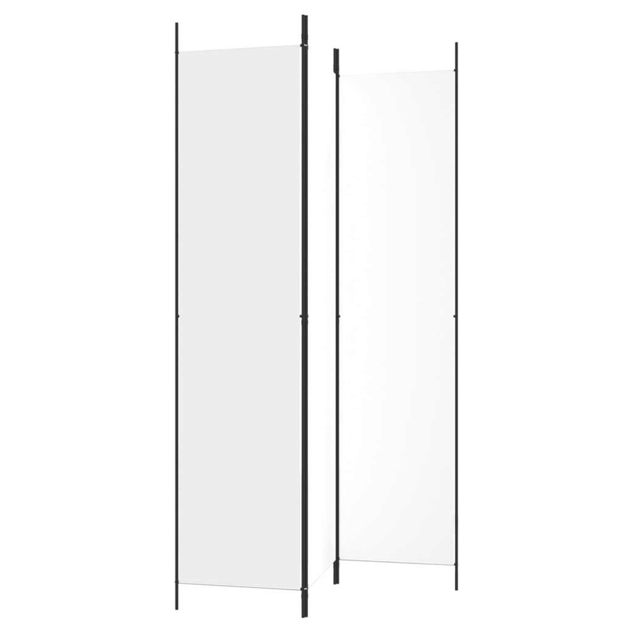Voir la diapositive 5 : VIDAXL Cloison de separation 3 panneaux Blanc 150x220 cm Tissu