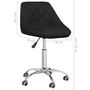 Voir la diapositive 6 : VIDAXL Chaise pivotante de salle a manger Noir Similicuir