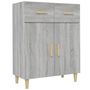Voir la diapositive 2 : VIDAXL Buffet Sonoma gris 69,5x34x89 cm Bois d'ingenierie