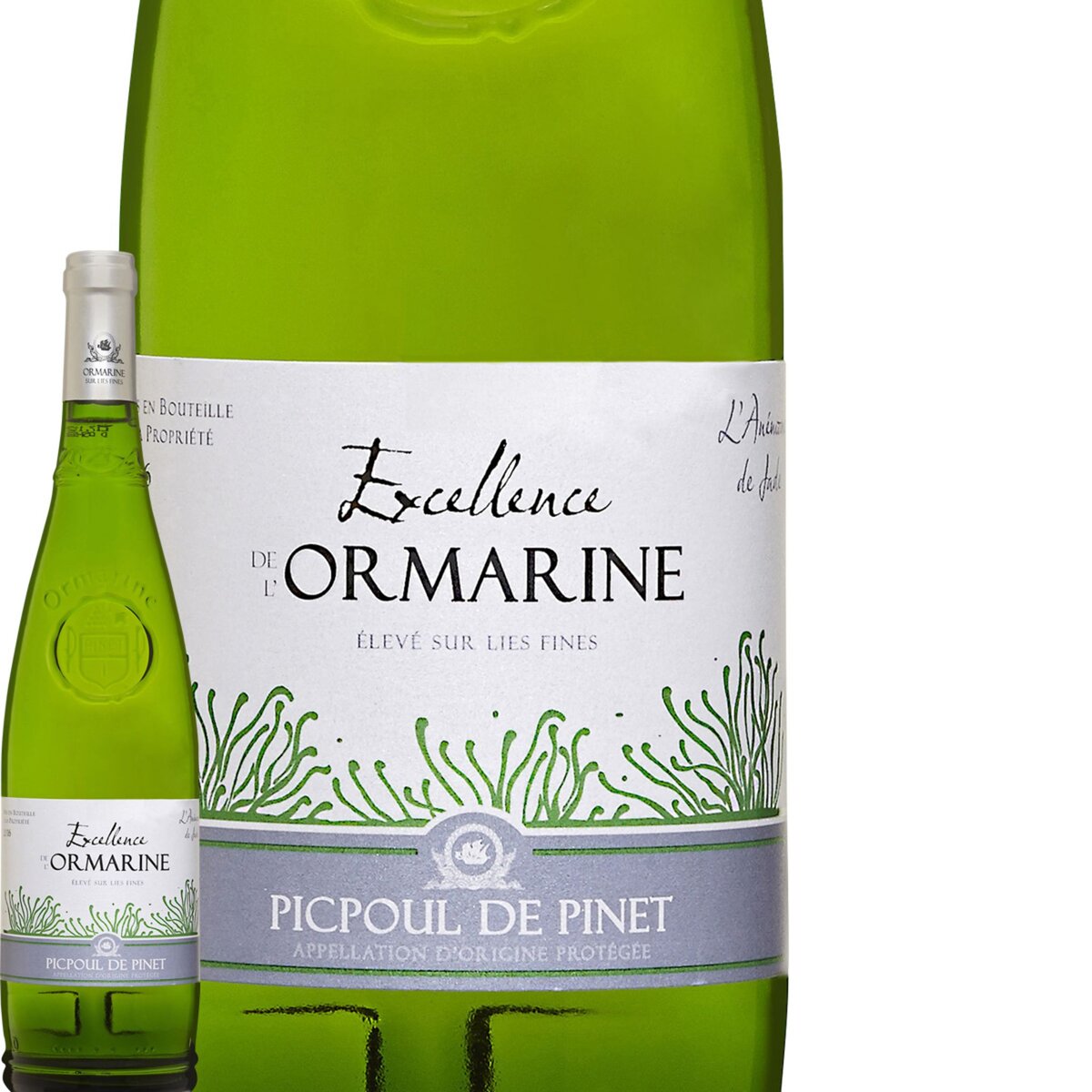 Excellence De L' Ormarine Languedoc Picpoul de Pinet Cuvée Anémone De Jade Blanc 2016