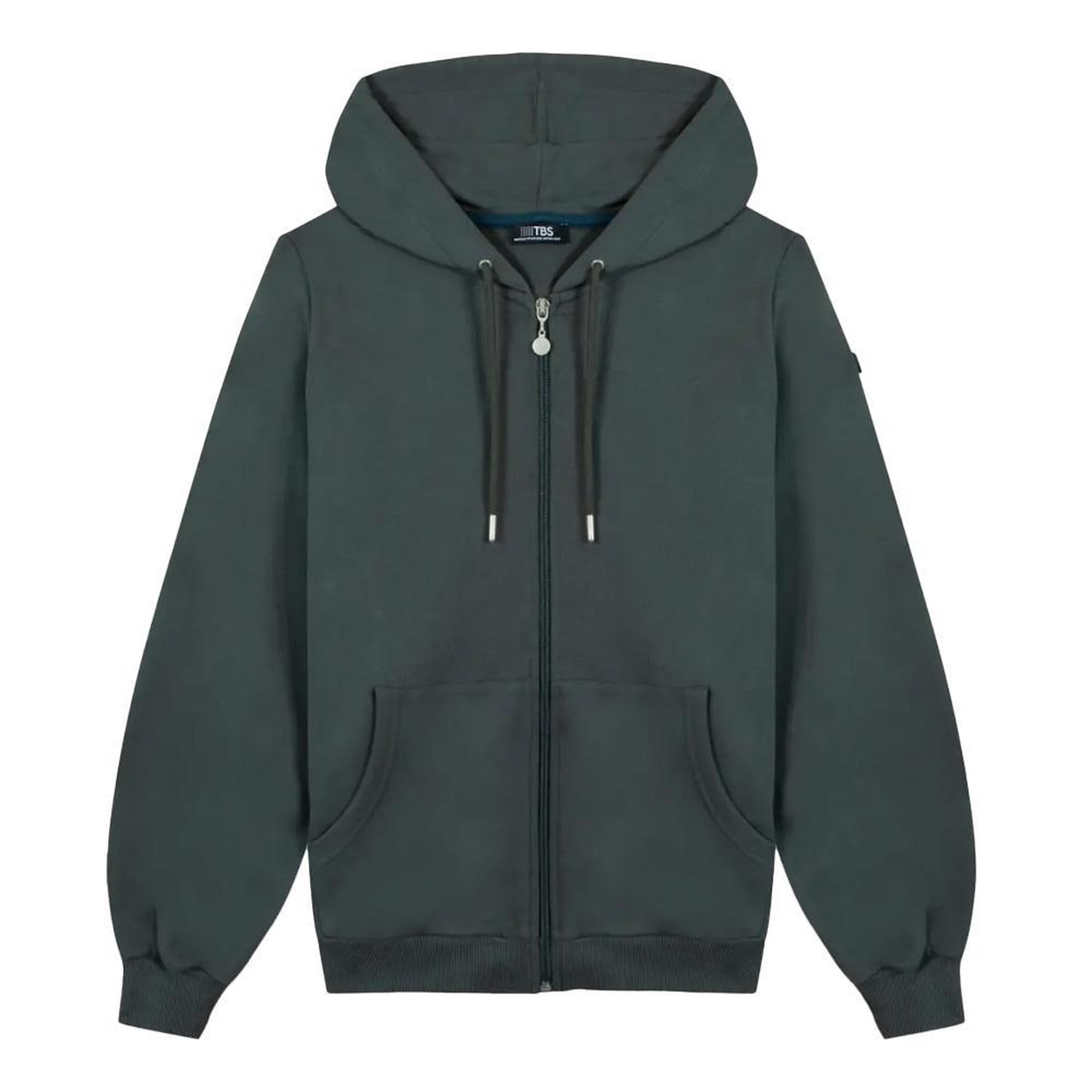TBS Sweat Zippé Vert Homme TBS DEBRA. Coloris disponibles : Vert