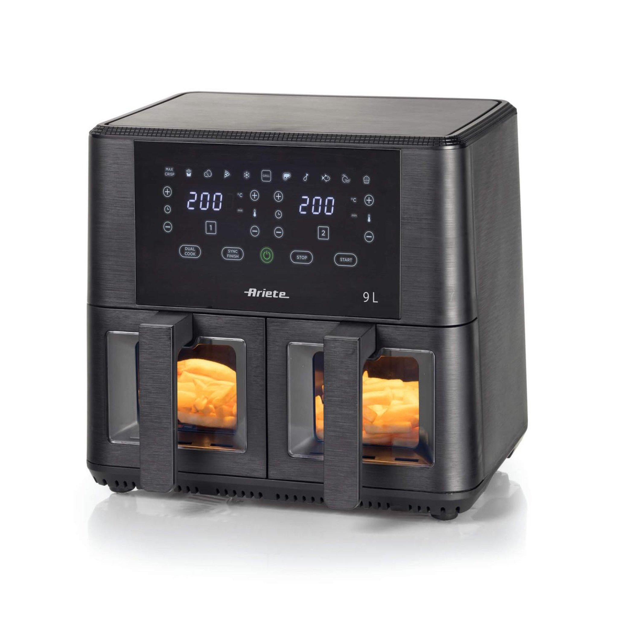 Voir la diapositive 2 : ARIETE Friteuse Ariete double panier 9 L 2400 W
