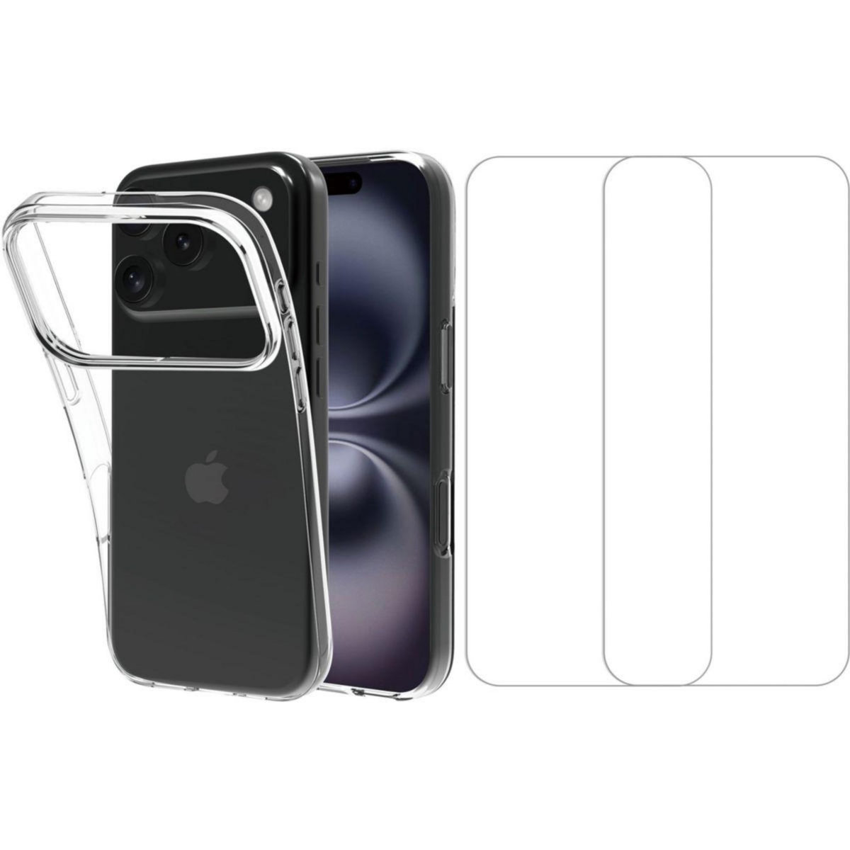 ESSENTIEL B Pack iPhone 17 Pro coque + verre trempé X2