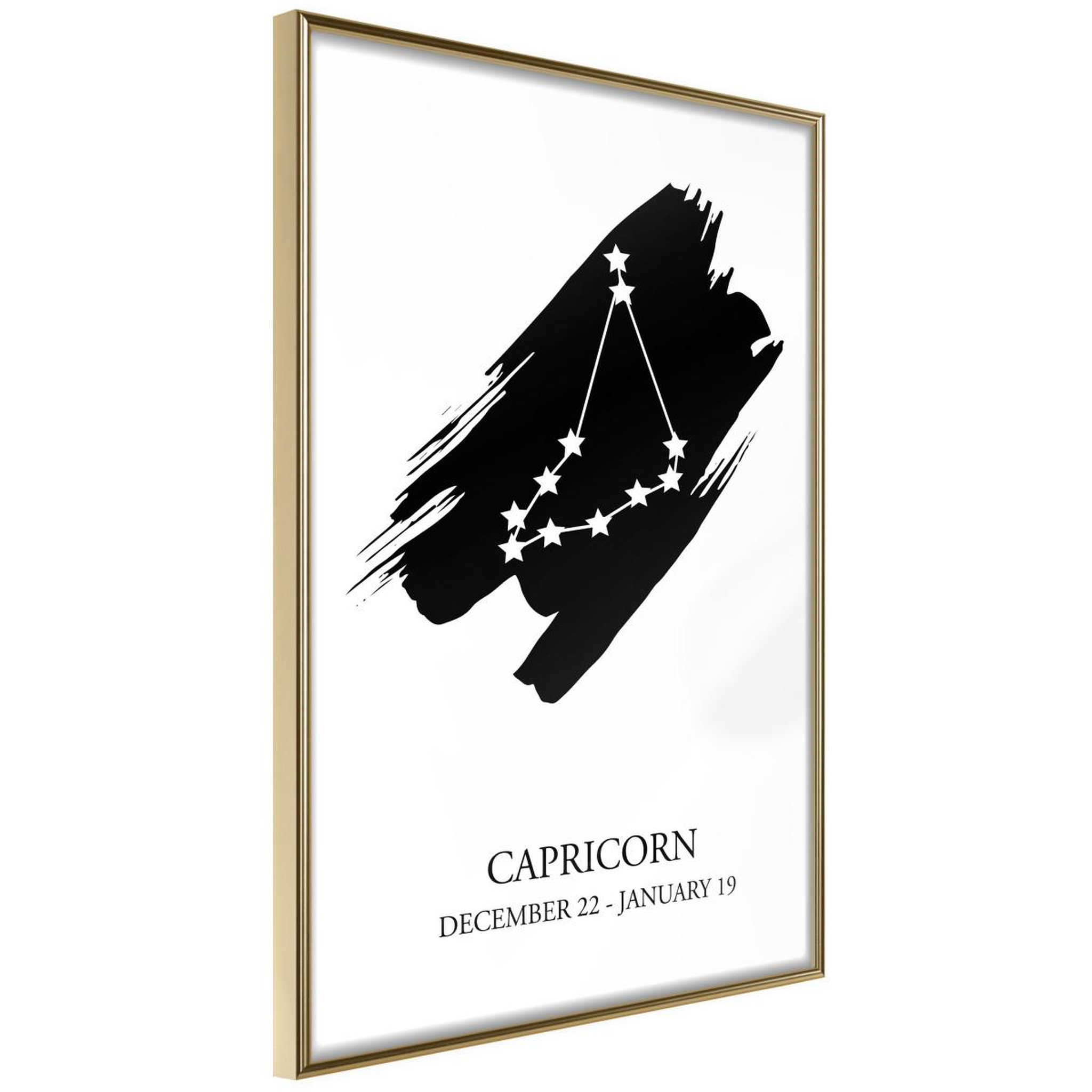 Paris Prix Affiche murale encadrée  zodiac capricorn i