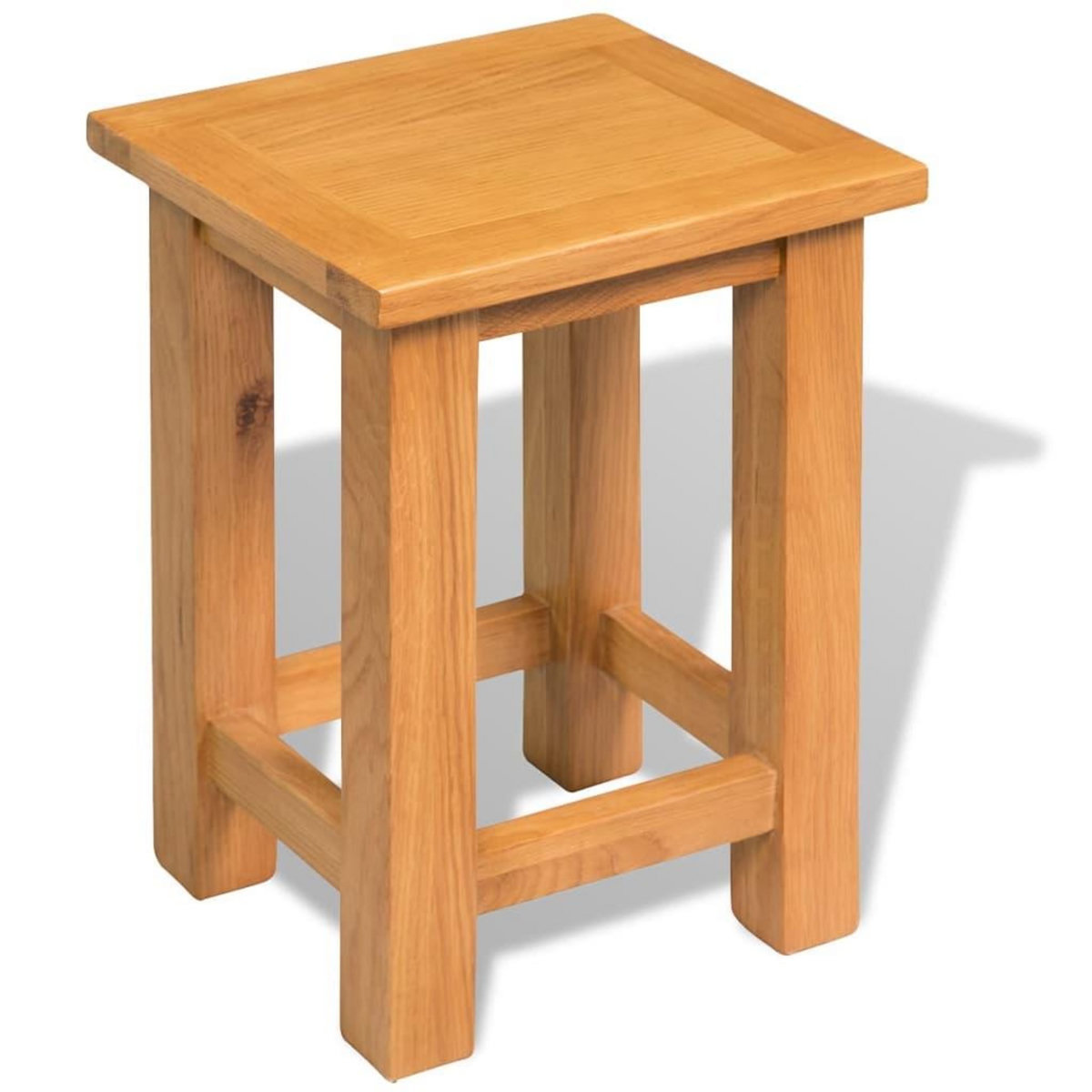 VIDAXL Tables d'appoint 2 pcs 27 x 24 x 37 cm Bois de chene massif
