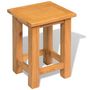 Voir la diapositive 2 : VIDAXL Tables d'appoint 2 pcs 27 x 24 x 37 cm Bois de chene massif