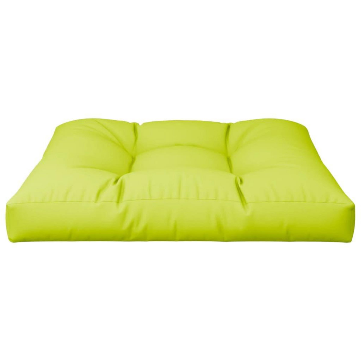 VIDAXL Coussin de palette vert brillant 70x70x12 cm tissu