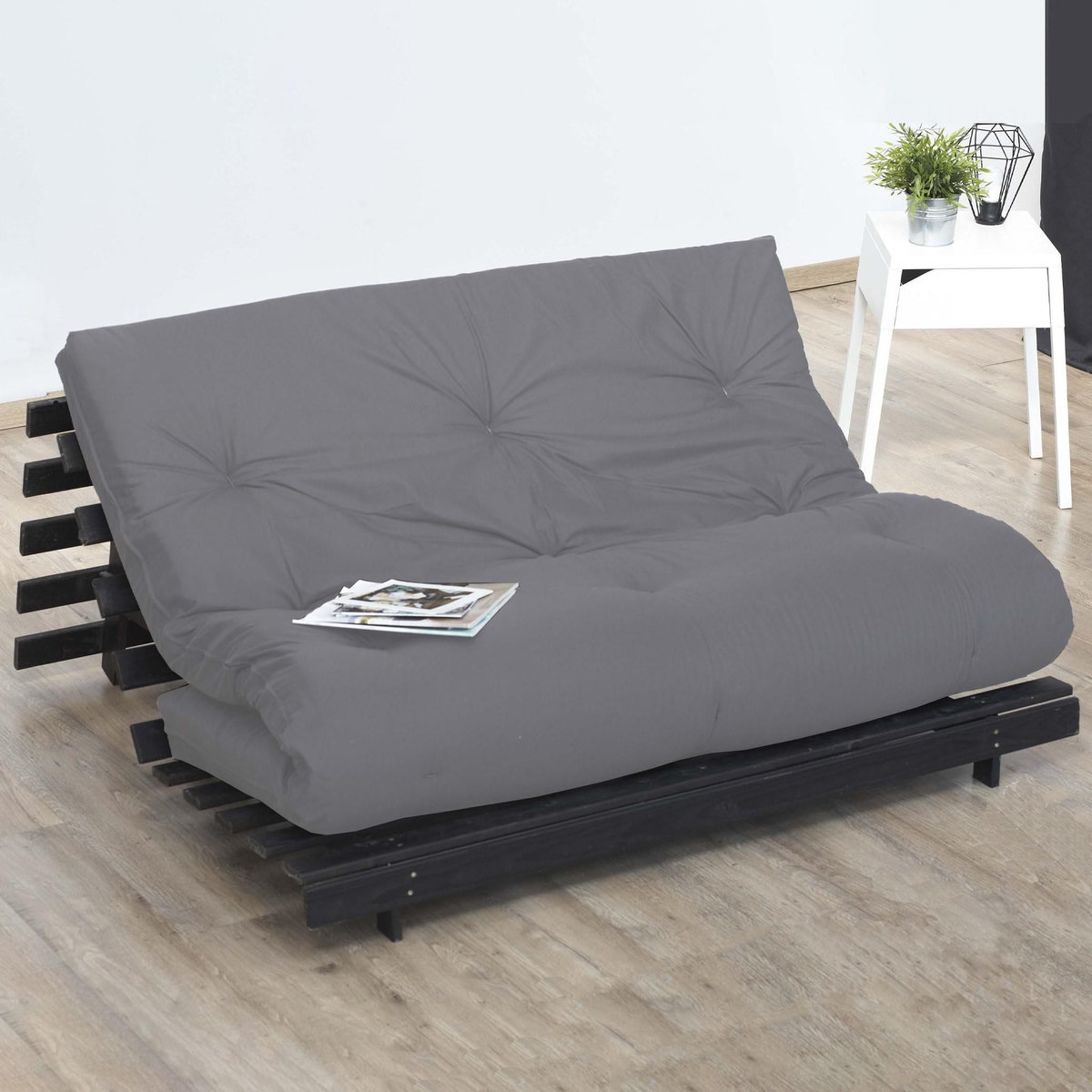 IDLITERIE Matelas futon coton et fibres recyclés, fabriqué en France