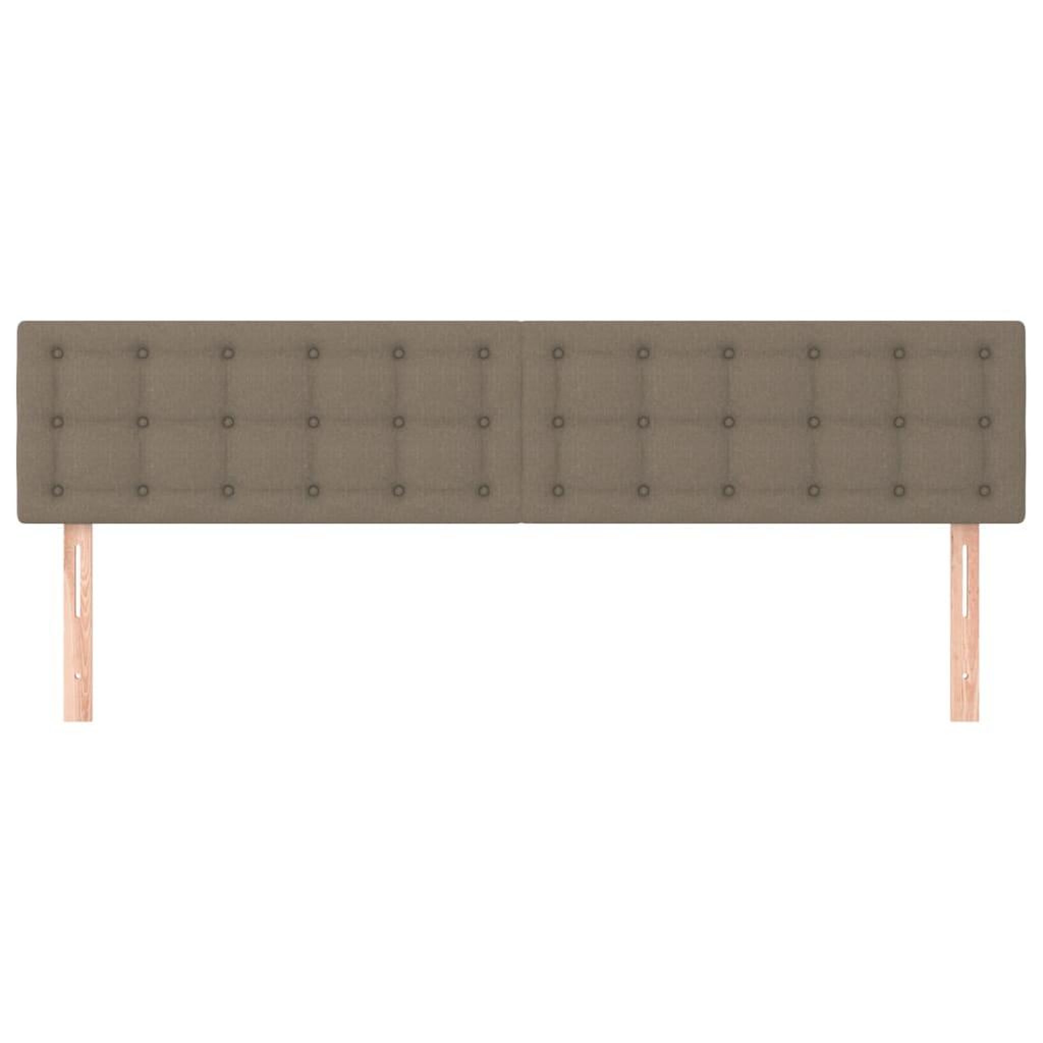 Voir la diapositive 3 : VIDAXL Tetes de lit 2 pcs Taupe 100x5x78/88 cm Tissu