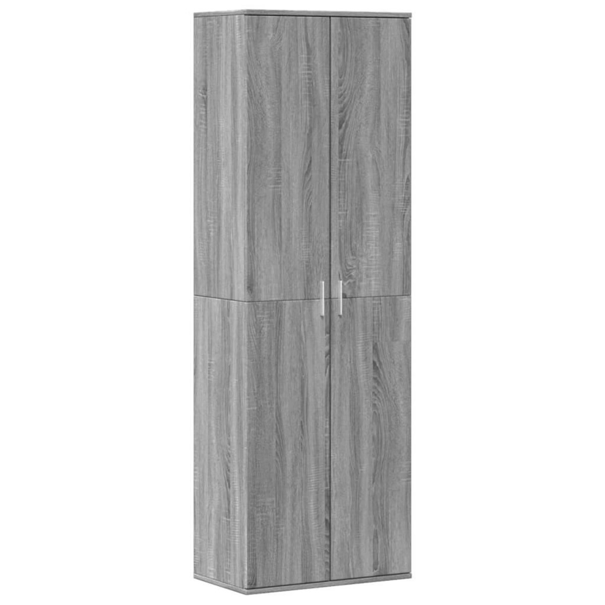 VIDAXL Buffet haut sonoma gris 60x35x180 cm bois d'ingenierie