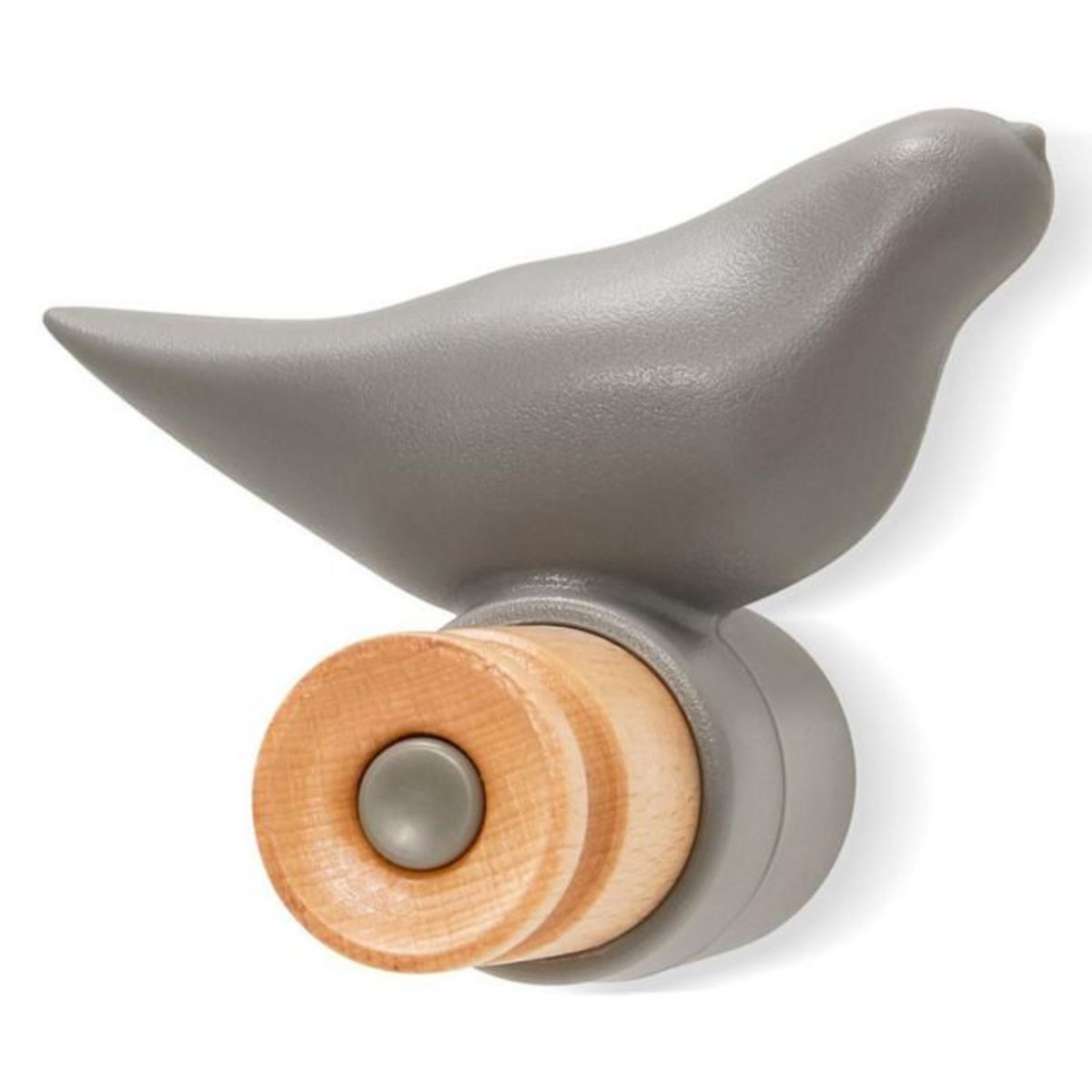 Paris Prix Patère 1 Crochet Design  Oiseau  11cm Gris