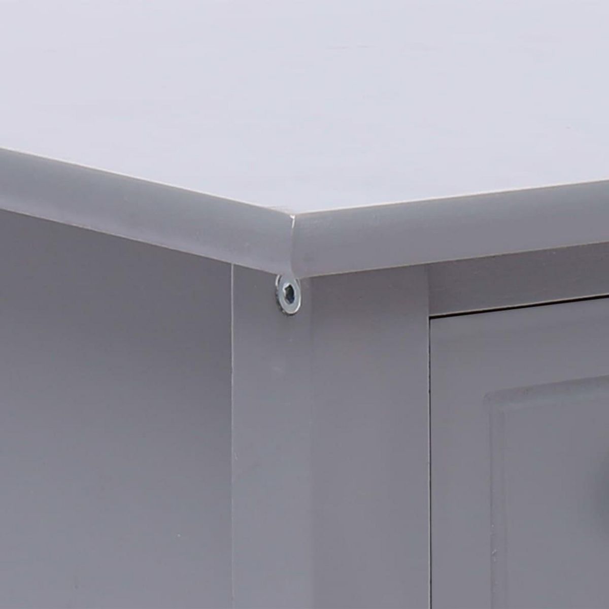 VIDAXL Table d'appoint Gris 40x40x40 cm Bois de Paulownia