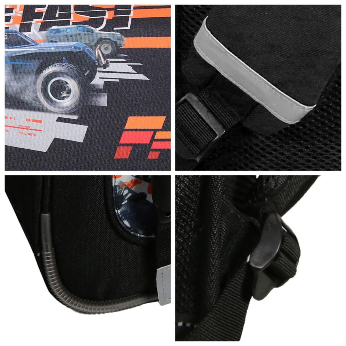 Bagtrotter BAGTROTTER Cartable 38 cm Fast And Furious Noir