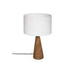 ATMOSPHERA Lampe à Poser en Bois  Aina  46cm Blanc