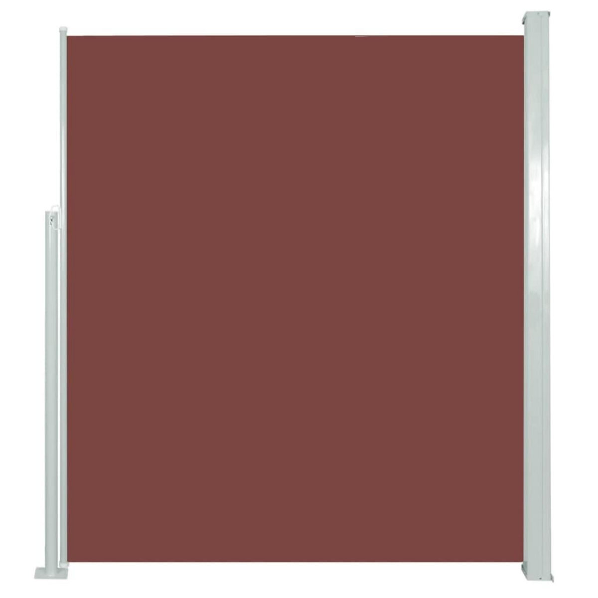 VIDAXL Auvent lateral retractable de patio 160x300 cm Marron