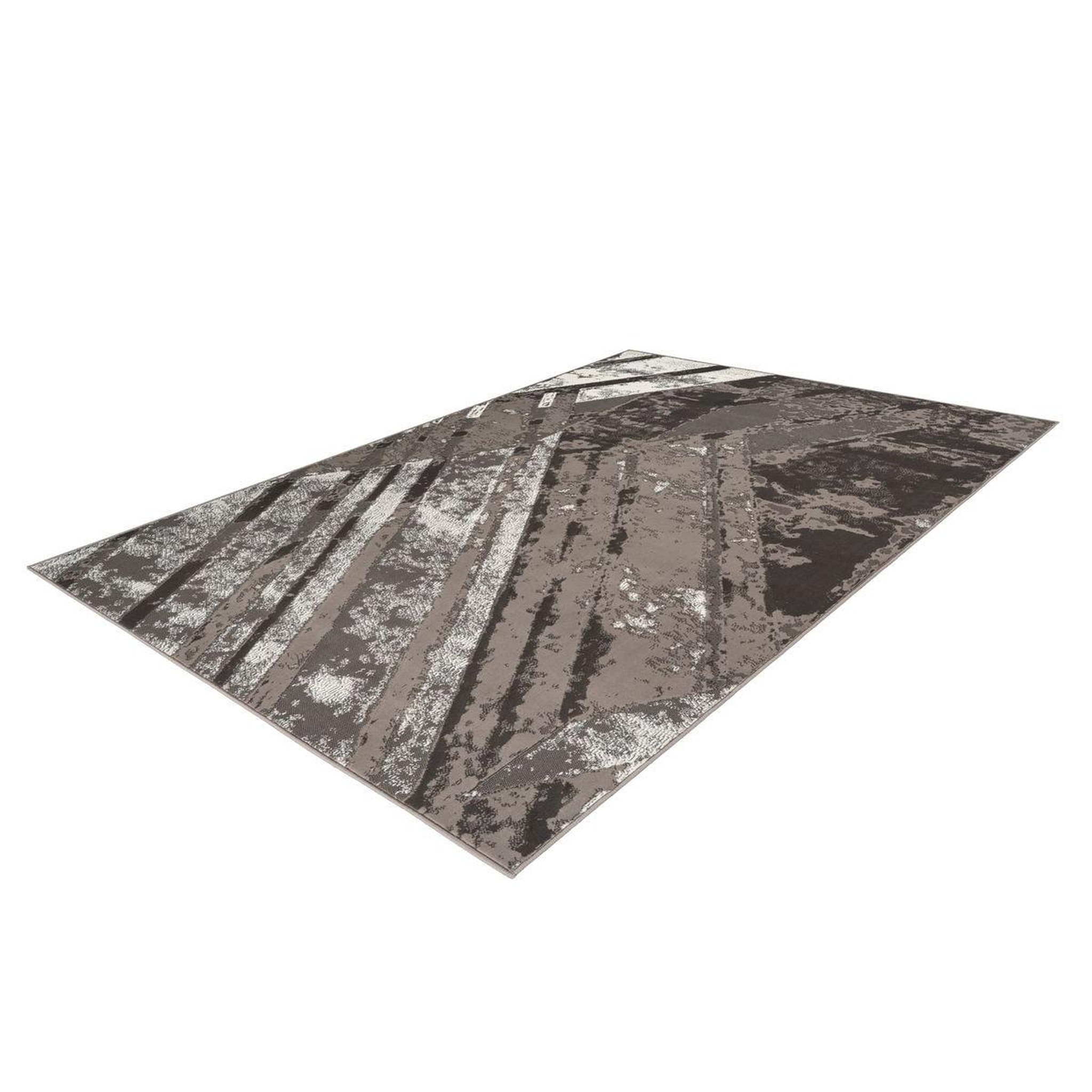 Voir la diapositive 4 : Paris Prix Tapis Vintage à Poils Courts  Esperanto IV  Gris & Crème