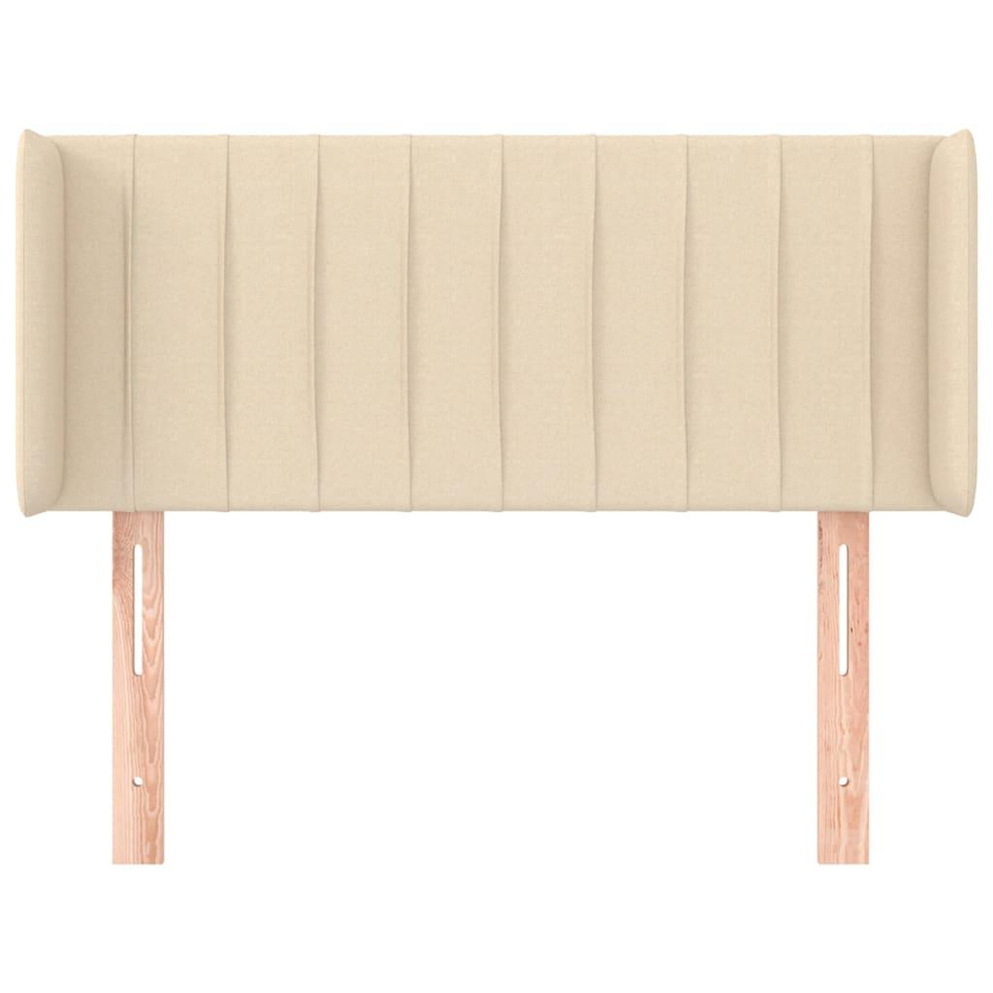 Voir la diapositive 3 : VIDAXL Tete de lit avec oreilles Creme 83x16x78/88 cm Tissu
