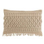 Voir la diapositive 1 : Paris Prix Coussin Déco à Franges  Cosy  40x60cm Beige