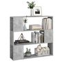Voir la diapositive 4 : VIDAXL Bibliotheque/Separateur de piece Gris beton 100x24x94 cm