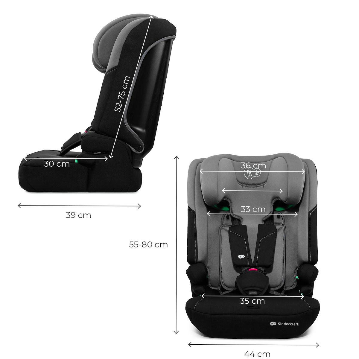 KINDERKRAFT Siège auto 3-en-1 universelle