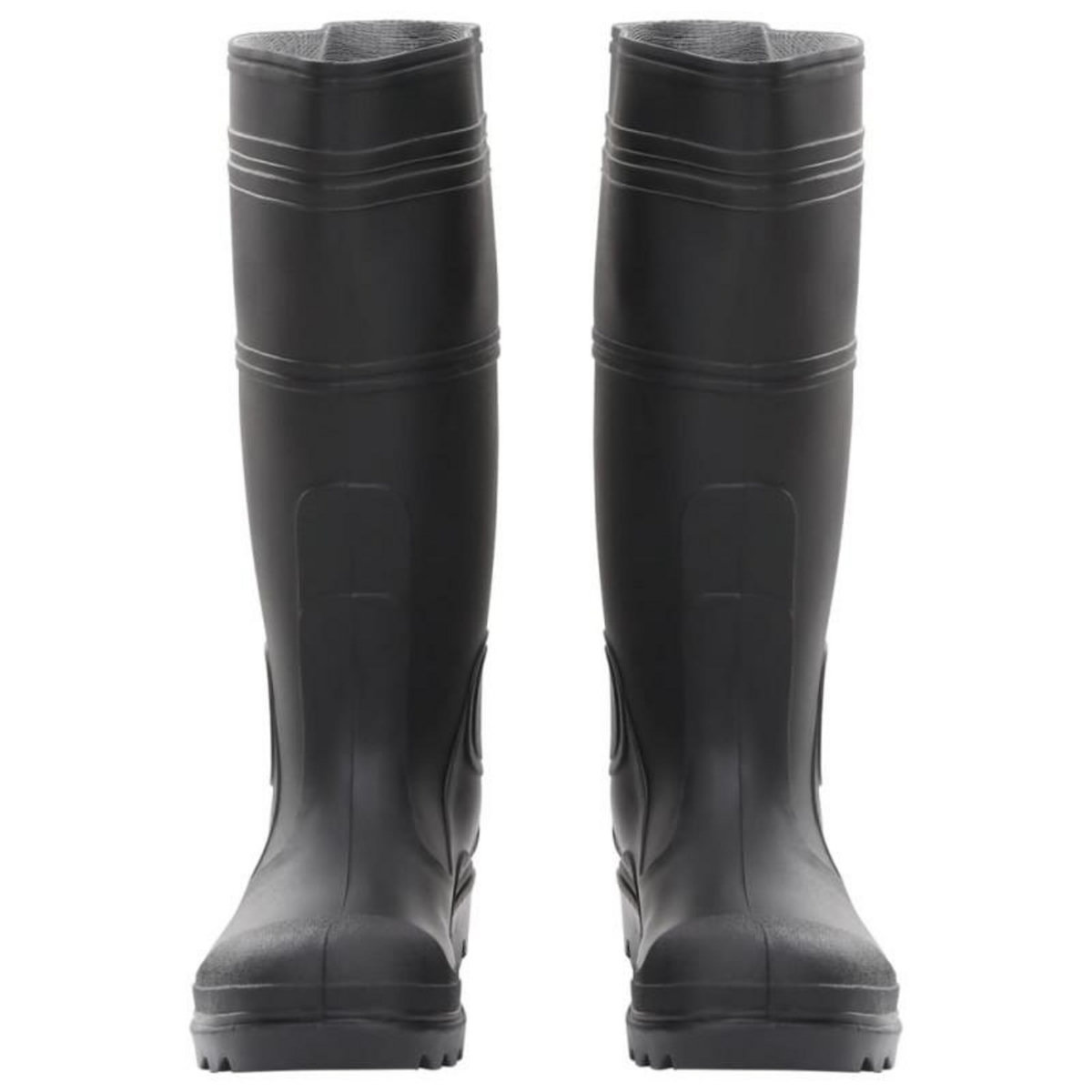 VIDAXL Bottes de pluie noir taille 39 PVC