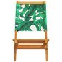 Voir la diapositive 5 : VIDAXL Chaises de jardin pliantes lot de 8 vert tissu et bois massif