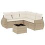 Voir la diapositive 2 : VIDAXL Salon de jardin avec coussins 6 pcs beige resine tressee