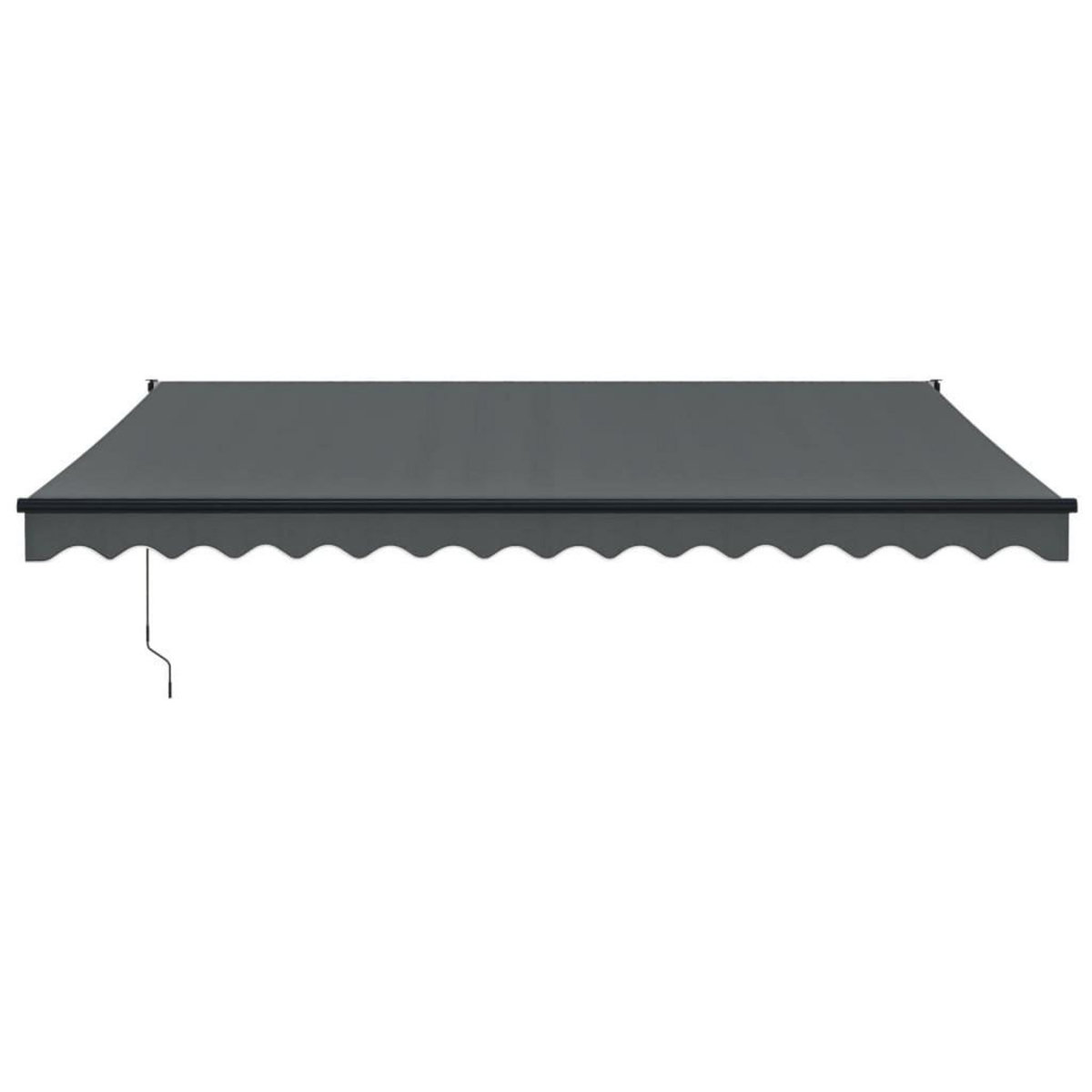 VIDAXL Auvent retractable anthracite 4x3 m tissu et aluminium