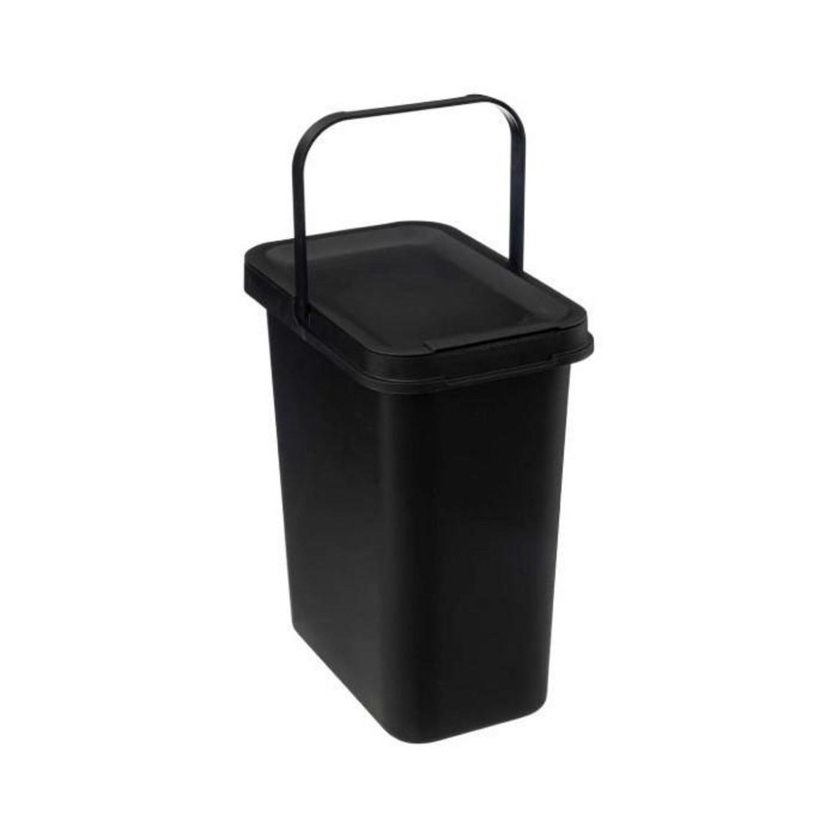 FIVE Poubelle en Plastique  Anse  12L Noir