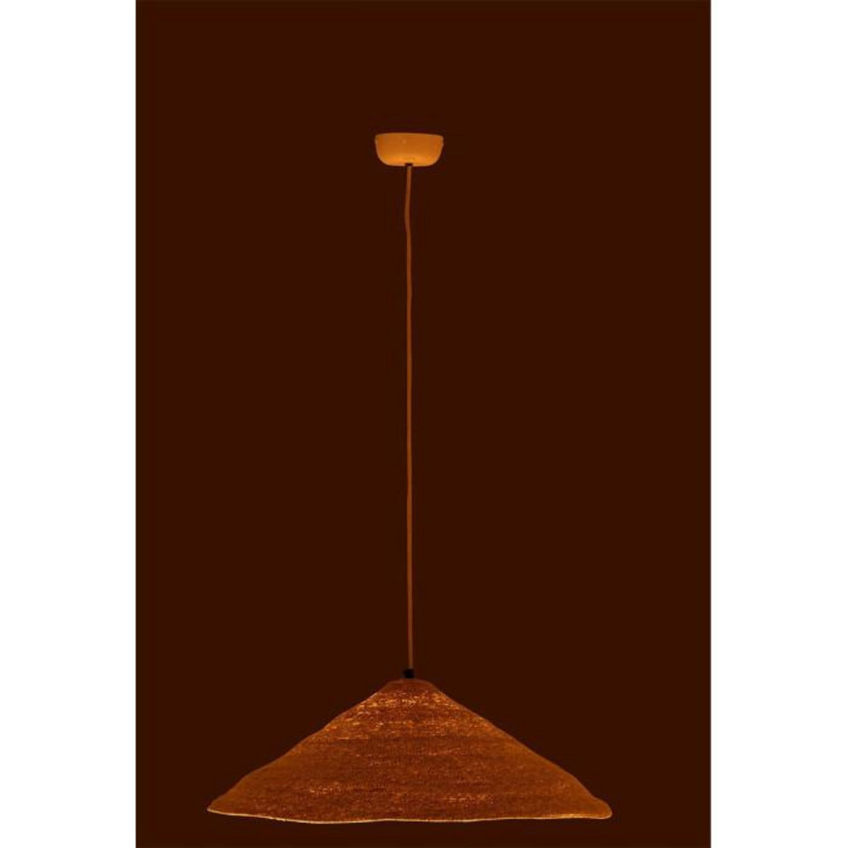 Paris Prix Lampe Suspension Chapeau  Moonj  60cm Naturel Clair