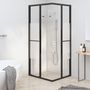 Voir la diapositive 3 : VIDAXL Cabine de douche ESG semi-depoli 80x70x180 cm Noir