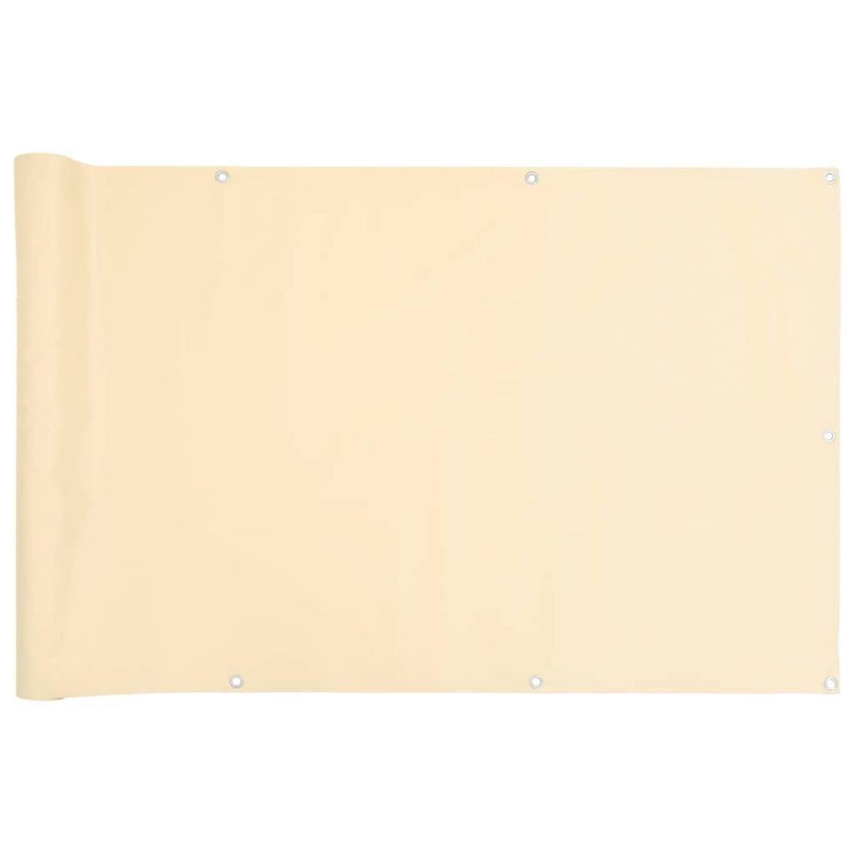 VIDAXL Ecran d'intimite de balcon creme 600x75 cm PVC