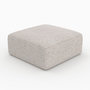 Voir la diapositive 2 : MAISON PAVANE Pouf carré pour canapé modulable en tissu beige-Hestia