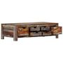 Voir la diapositive 3 : VIDAXL Table basse Gris 100x50x30 cm Bois massif