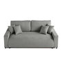 Voir la diapositive 1 : LISA DESIGN Pivoine - canapé droit 3 places - convertible avec coffre - en velours texturé