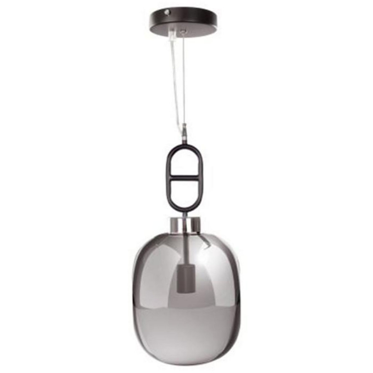 Paris Prix Lampe Suspension Design  Calai  25cm Gris & Noir