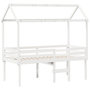 Voir la diapositive 3 : VIDAXL Lit haut sans matelas blanc 90x190 cm bois de pin massif