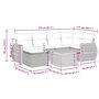 Voir la diapositive 6 : VIDAXL Salon de jardin avec coussins 7 pcs beige resine tressee