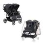 Voir la diapositive 1 : HAUCK Poussette double Uptown Duo Noir + Habillage pluie pour poussette Pushchair Raincover Duo