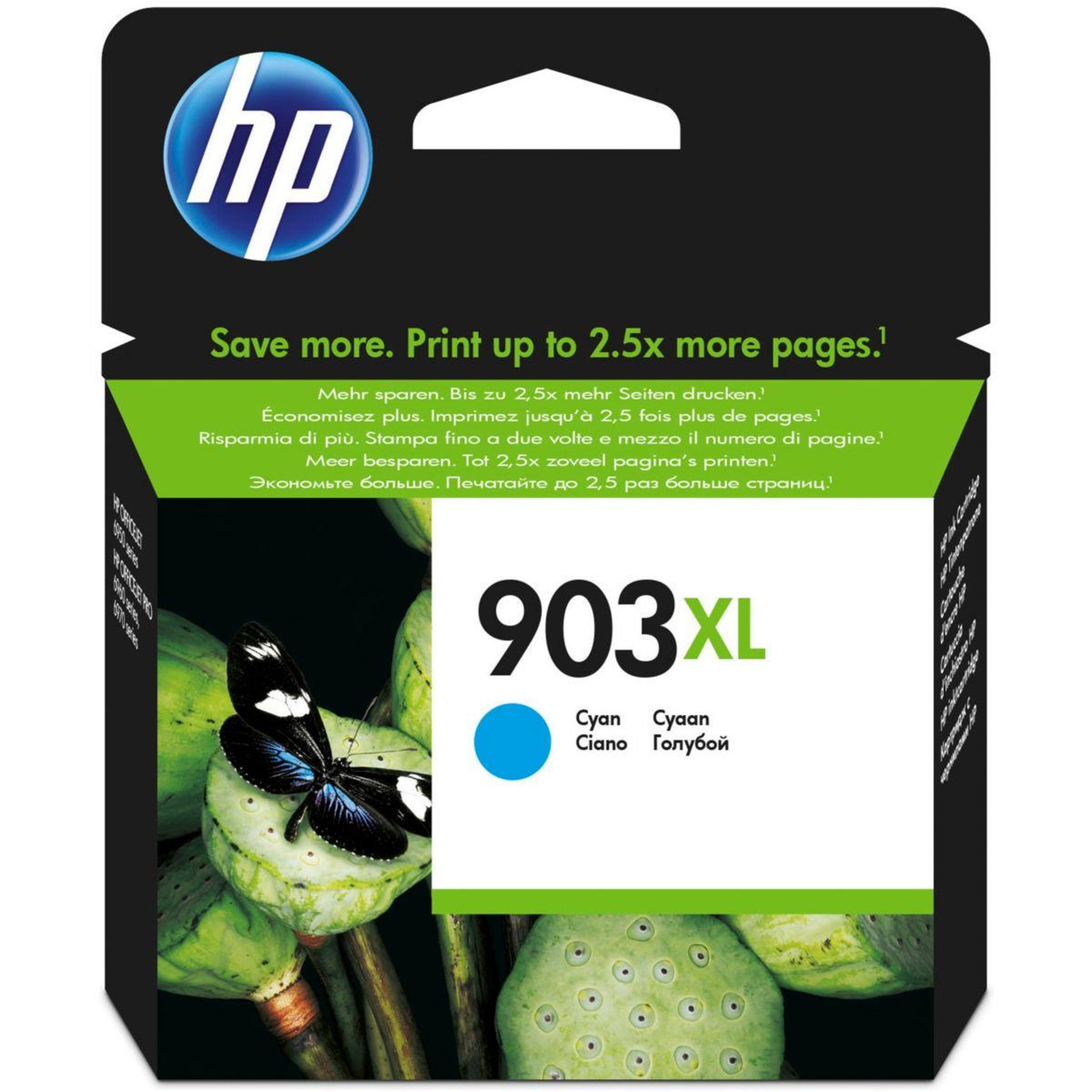 HP Cartouche d'encre originale 903 xl cyan haute capacité - t6m83ae