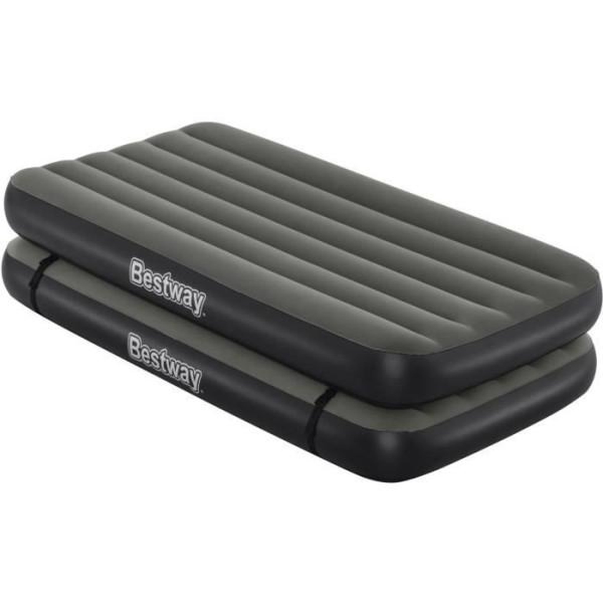 Voir la diapositive 4 : BESTWAY Lit 3 en 1 - bestway - airbed tritech™ connect and rest™ - lits jumeaux, lit surélevé, lit king size - 188 x 99 x 25 cm -