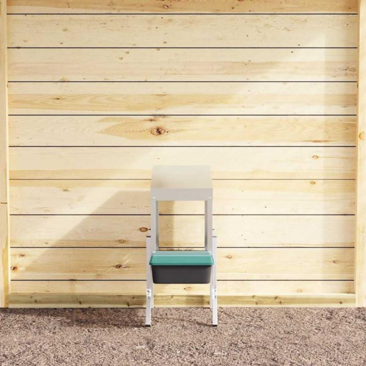 VIDAXL Nichoir à poules1 compartiment avec pieds en acier galvanisé